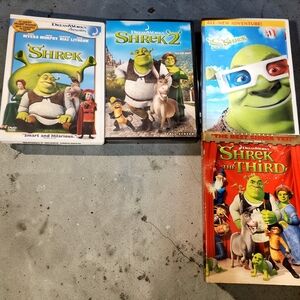 Shrek the 3rd. Shrek. Shrek 2. Shrek 3-D.